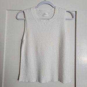[Cyrus] Off-White Sweater Tank Top